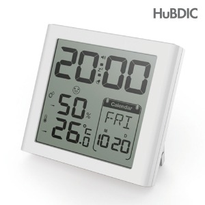 휴비딕 디지털 시계 온습도계 HT-5 달력